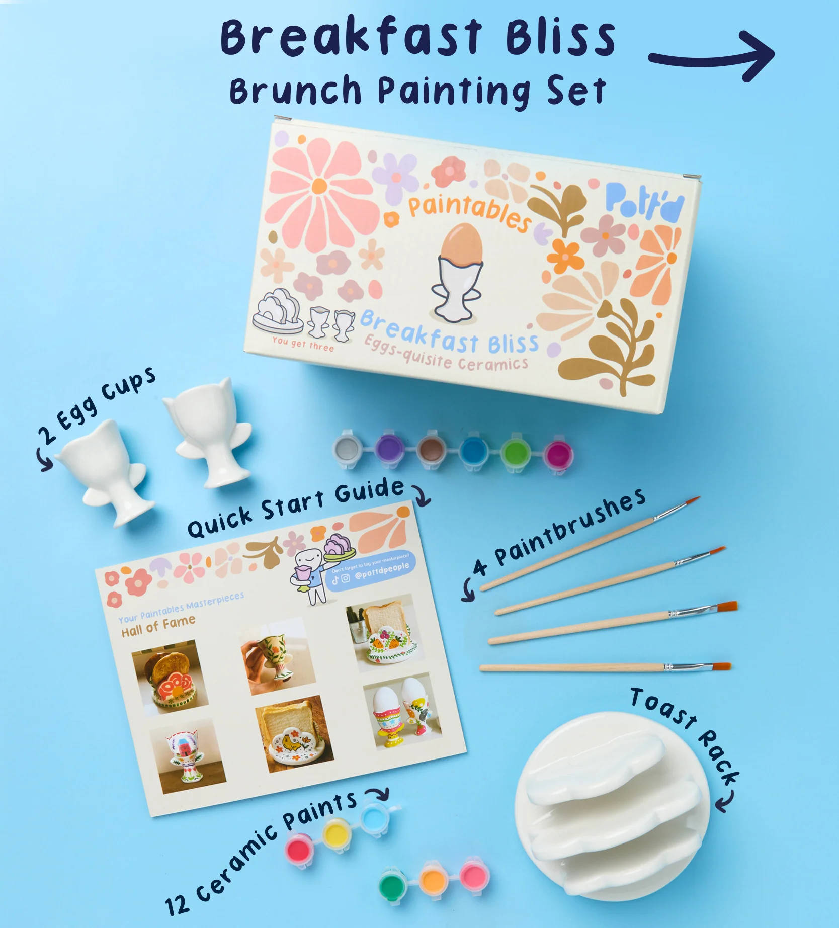 Paintables Mug, Vase & Breakfast Set Bundle - Image 3